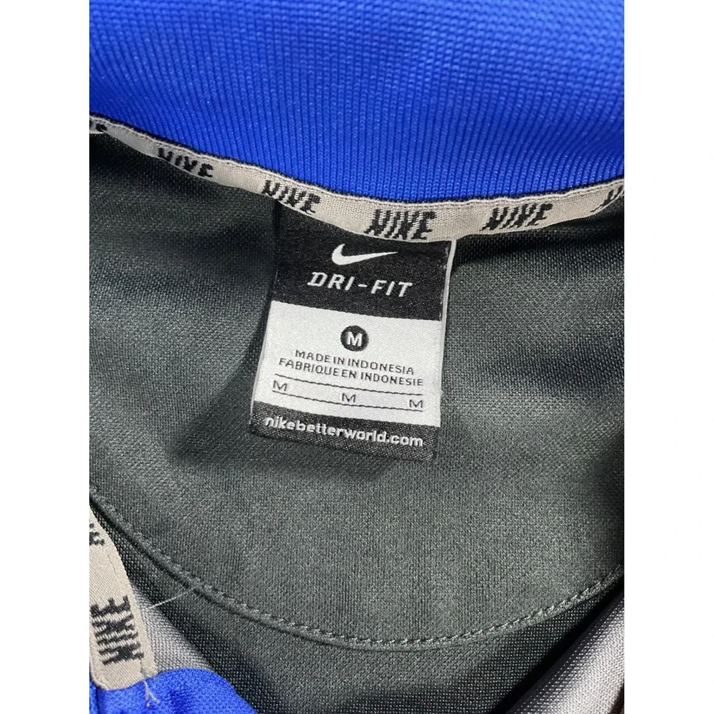 Nike Dri-FIT Florida Gators Mens Polo Shirt Grey Blue Colorblock Medium 1760